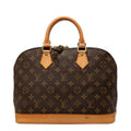 Louis Vuitton Monogram Alma PM Handbag Brown Leather