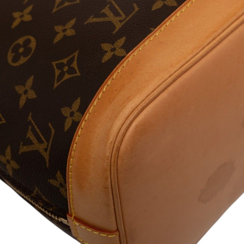 Louis Vuitton Monogram Alma PM Handbag Brown Leather — view 7