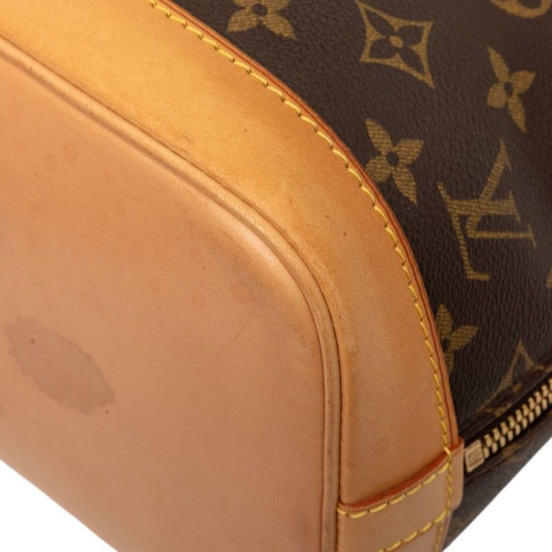 Louis Vuitton Monogram Alma PM Handbag Brown Leather — view 4