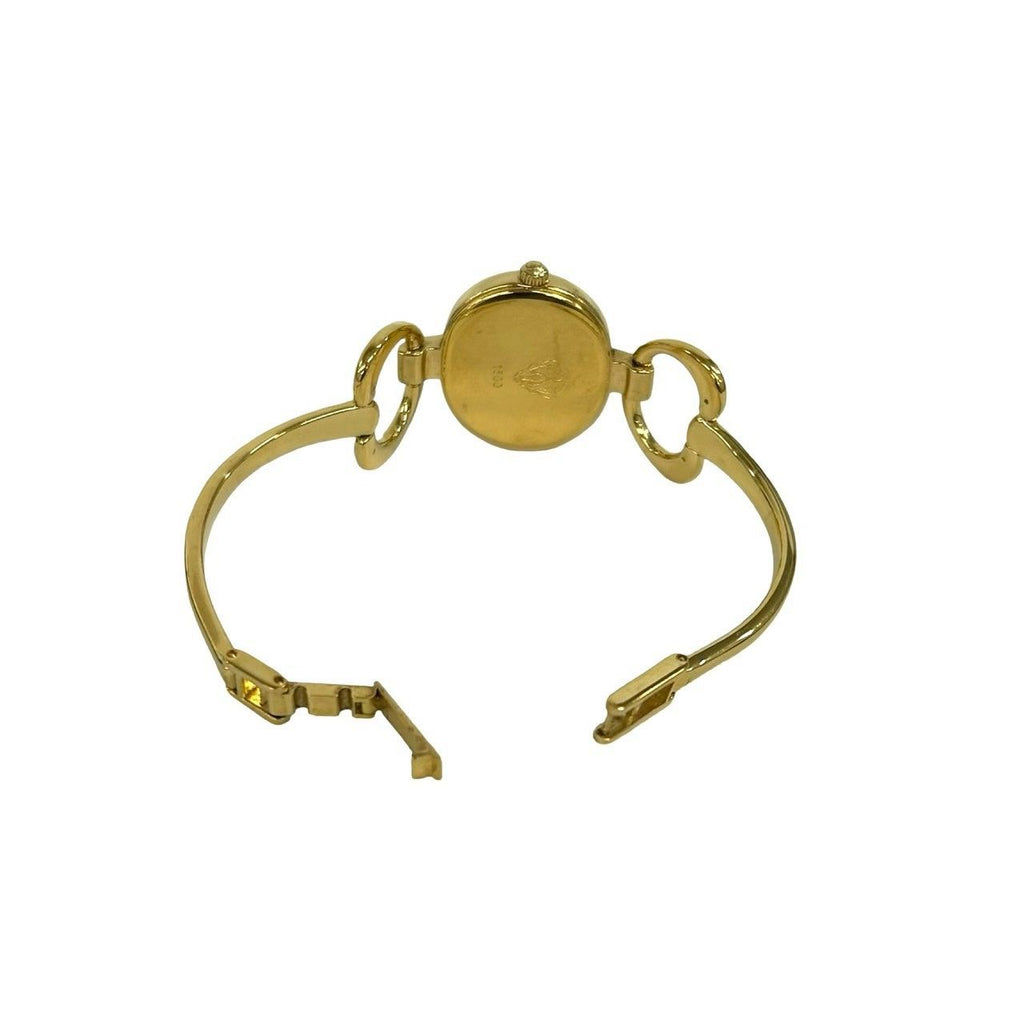 Gucci Vintage Bangle Watch Quartz Gold Black — view 9