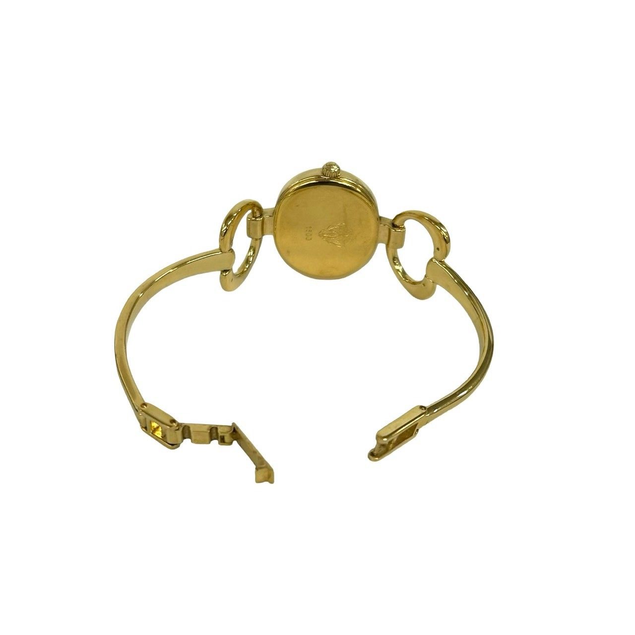 Gucci Vintage Bangle Watch Quartz Gold Black — view 9