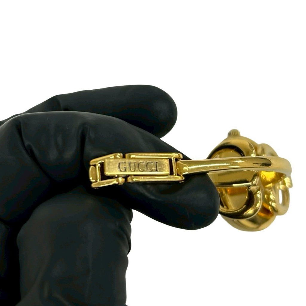 Gucci Vintage Bangle Watch Quartz Gold Black — view 3