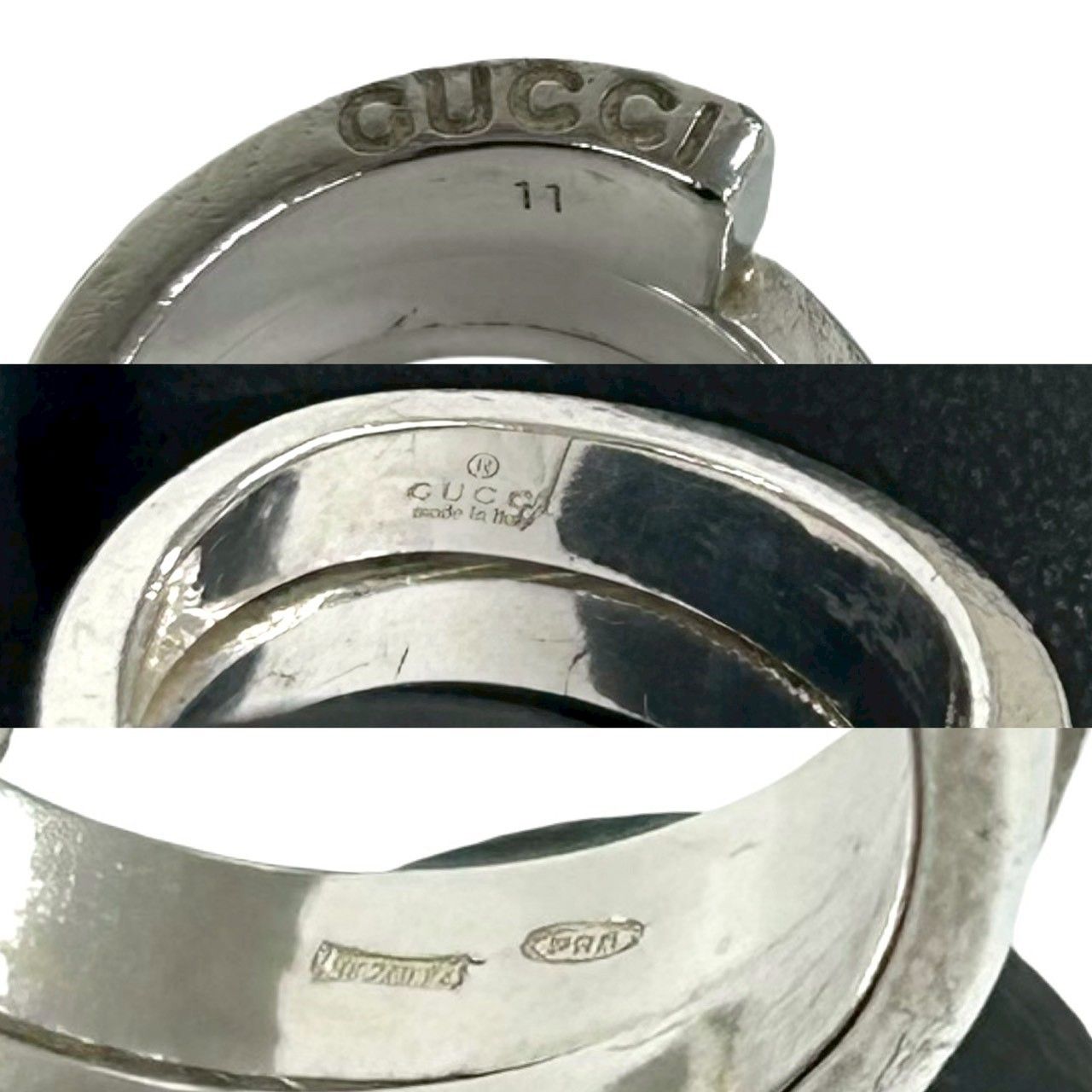 Gucci Spiral Snake Ring 925 Sterling Silver — view 3