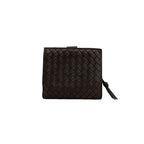 Bottega Veneta Intrecciato Leather Bifold Wallet Mini Card Case Brown — view 2