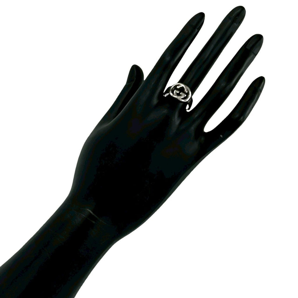 Gucci Interlocking 925 Sterling Silver Ring — view 2