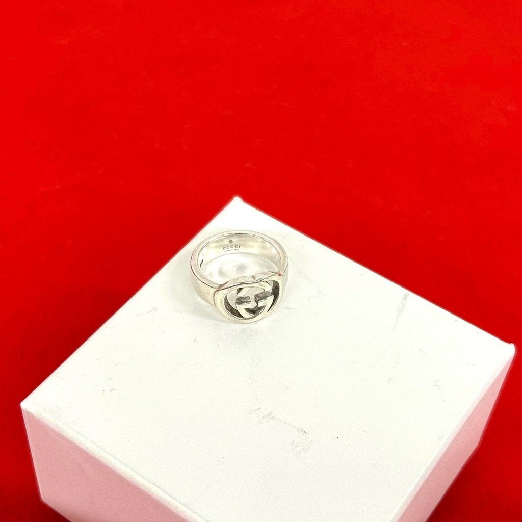 Gucci Interlocking 925 Sterling Silver Ring
