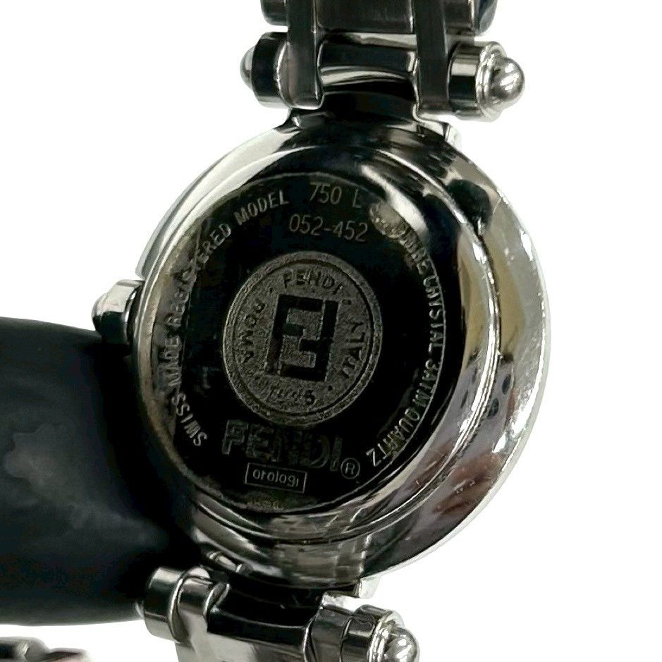 Fendi Vintage Orologi FF Logo Quartz Watch Stainless Steel Silver — view 6