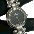 Fendi Vintage Orologi FF Logo Quartz Watch Stainless Steel Silver — view 5
