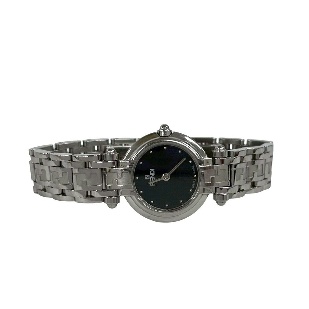 Fendi Vintage Orologi FF Logo Quartz Watch Stainless Steel Silver — view 8