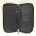 Louis Vuitton Damier Geant Portefeuille Longippe Zip Around Wallet Black — view 5