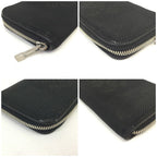 Louis Vuitton Damier Geant Portefeuille Longippe Zip Around Wallet Black — view 3