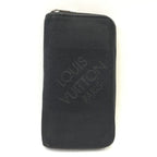 Louis Vuitton Damier Geant Portefeuille Longippe Zip Around Wallet Black