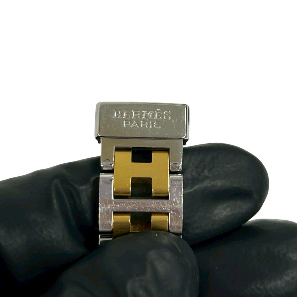 Hermes Vintage Rallye Stainless Steel Quartz Wrist Watch Silver — view 3