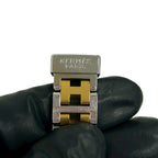 Hermes Vintage Rallye Stainless Steel Quartz Wrist Watch Silver — view 3