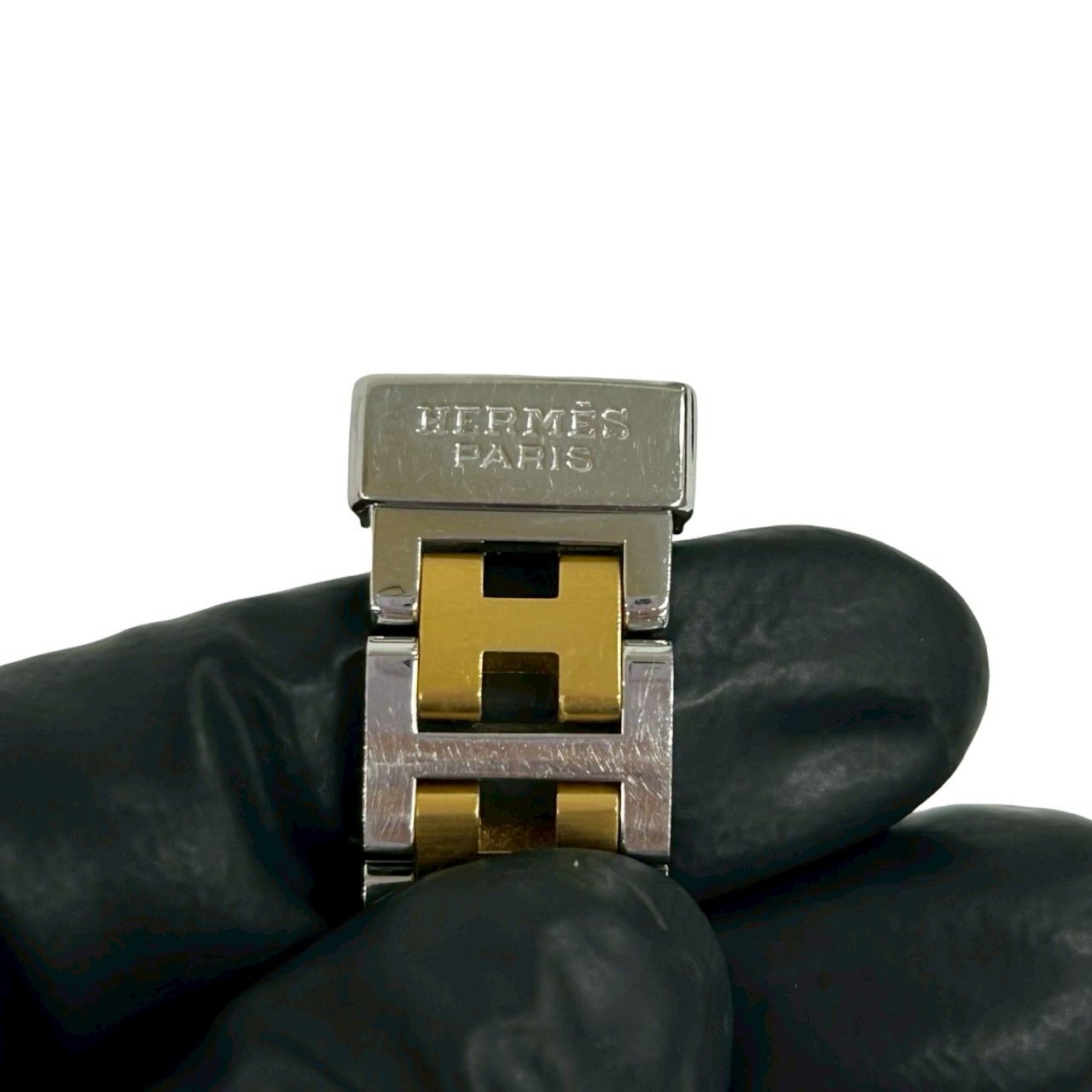 Hermes Vintage Rallye Stainless Steel Quartz Wrist Watch Silver — view 3