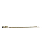 Louis Vuitton Necklace Collier Gamble Gold Blue Stone Cube Simple — view 4