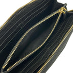 Prada Wallet Black L-shaped Zipper Leather — view 4