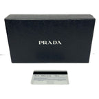 Prada Wallet Black L-shaped Zipper Leather — view 7