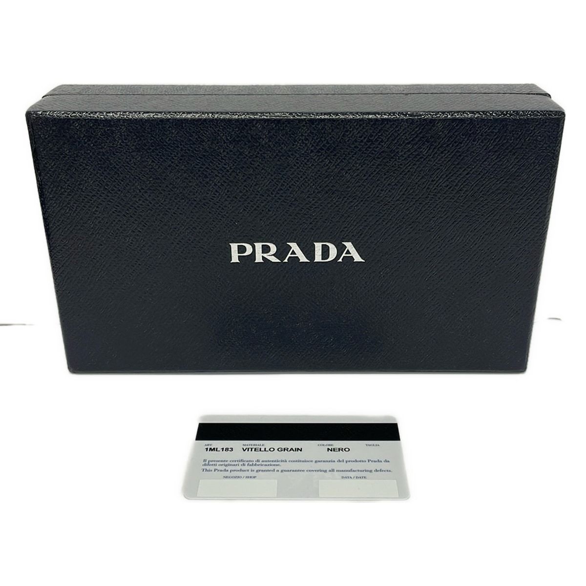 Prada Wallet Black L-shaped Zipper Leather — view 7