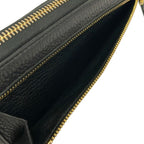 Prada Wallet Black L-shaped Zipper Leather — view 5