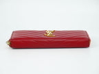 Saint Laurent YSL Cassandra Stitch Leather Zip Around Wallet — view 3