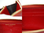 Saint Laurent YSL Cassandra Stitch Leather Zip Around Wallet — view 9
