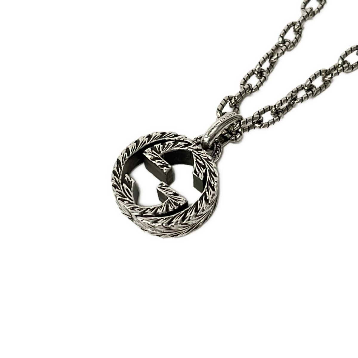 Gucci Necklace Interlocking Arabesque Silver
