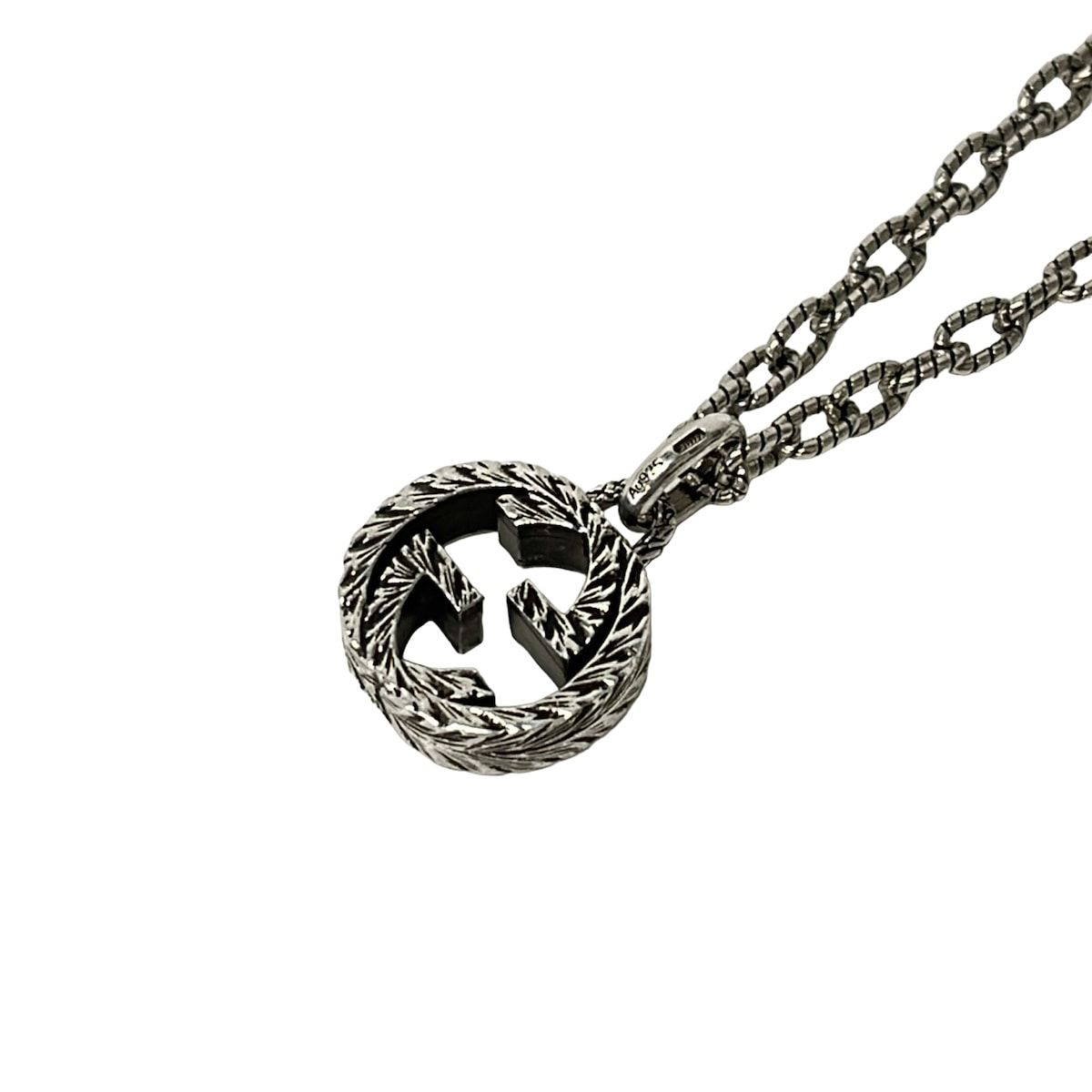 Gucci Necklace Interlocking Arabesque Silver — view 3