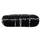 Chanel Shoulder Bag Tweed Chain CC Logo Black White Gold — view 5