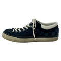 Louis Vuitton Sneakers 6.5 Dark Navy White Damier Pattern Leather