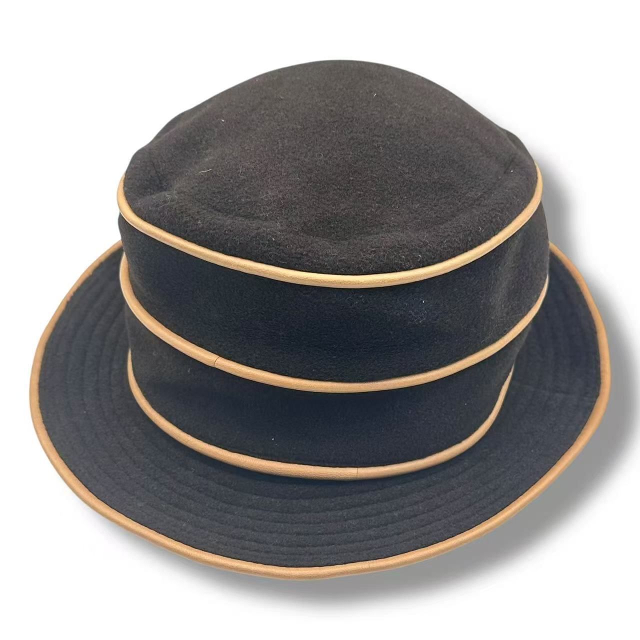Hermes Vintage Bucket Hat Cashmere 58 Brown — view 2
