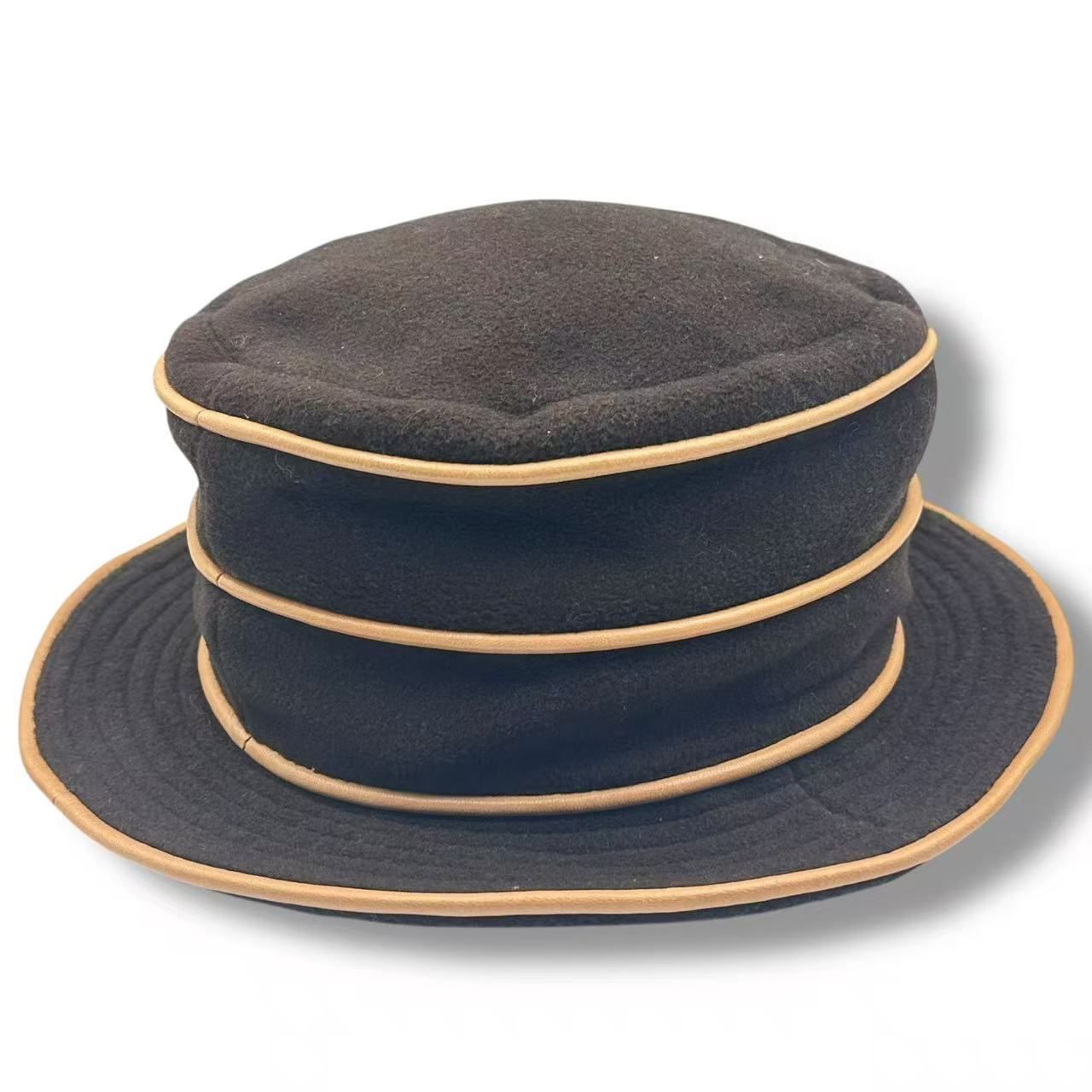 Hermes Vintage Bucket Hat Cashmere 58 Brown — view 4