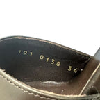 Gucci High Heels Sandal Logo Leather Brown — view 8