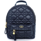 Dior Backpack Cannage Mini Black Lambskin Gold