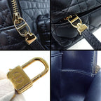 Dior Backpack Cannage Mini Black Lambskin Gold — view 7