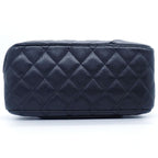 Chanel Handbag Cambon Line Mini Bowling Black Pink Lambskin Silver — view 4