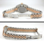 Rolex Watch Datejust Roulett Black Dial Roman Index Date 18k Pink Gold SS — view 3