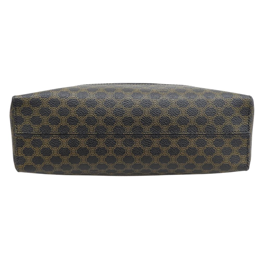 Celine Macadam Pattern Shoulder Bag Brown — view 4