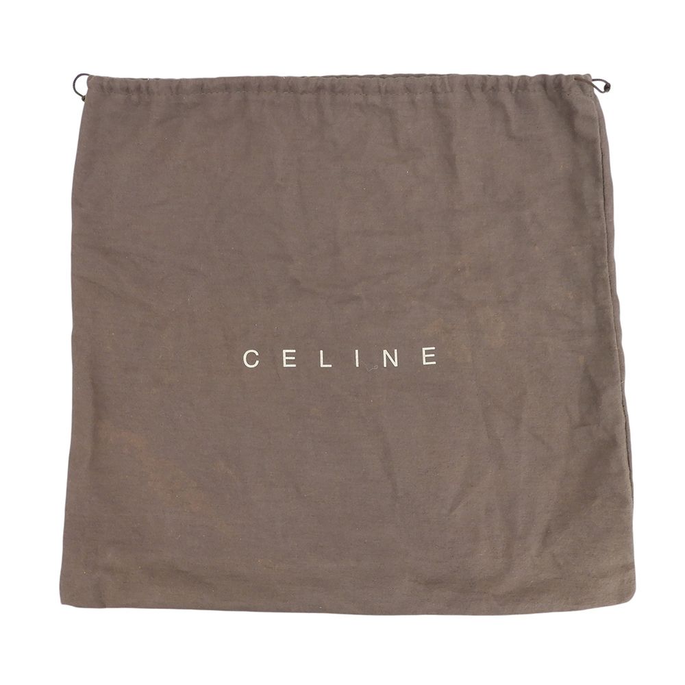 Celine Macadam Pattern Shoulder Bag Brown — view 9