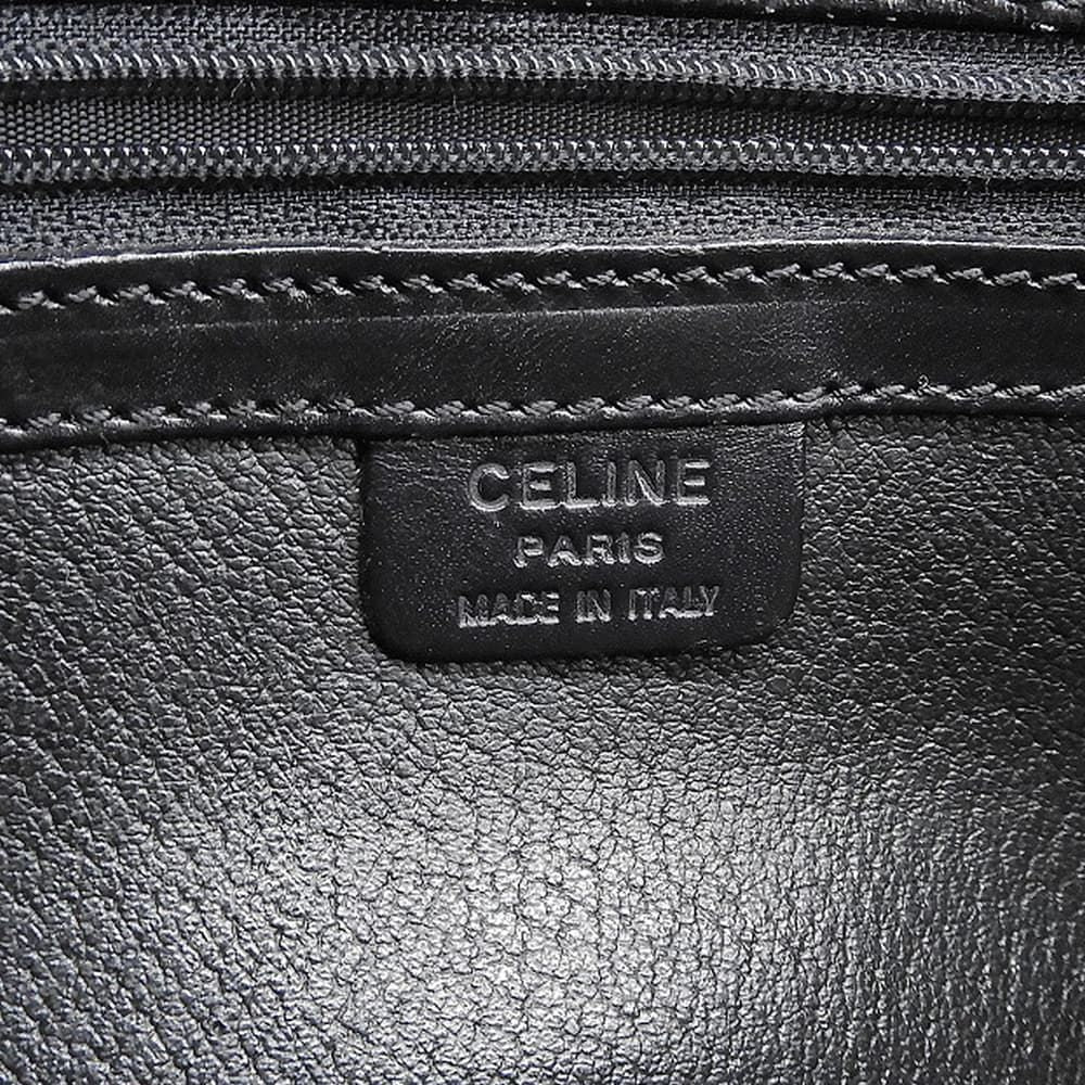 Celine Macadam Pattern Shoulder Bag Brown — view 6