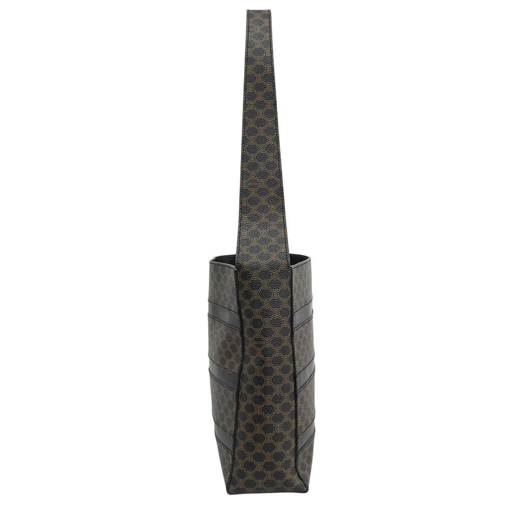 Celine Macadam Pattern Shoulder Bag Brown — view 3