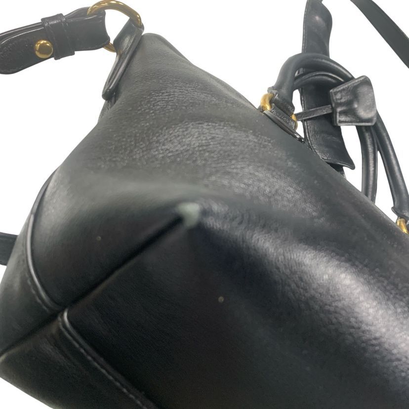 Prada 2-Way Handbag Leather Nero — view 9