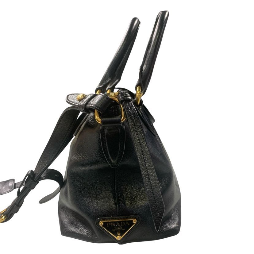 Prada 2-Way Handbag Leather Nero — view 5