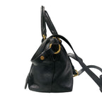 Prada 2-Way Handbag Leather Nero — view 4