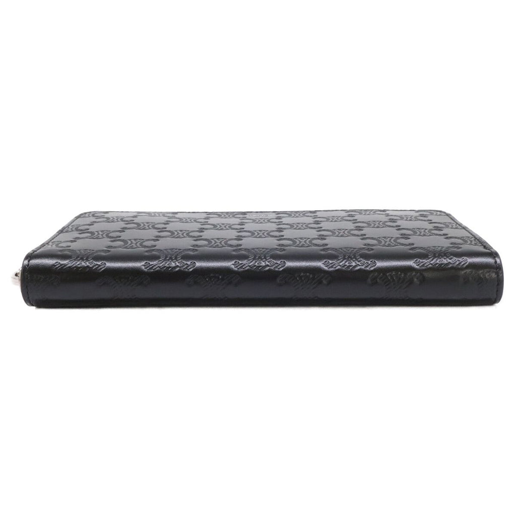 Celine Large Zip Wallet Triomphe Embossed Calfskin — view 3