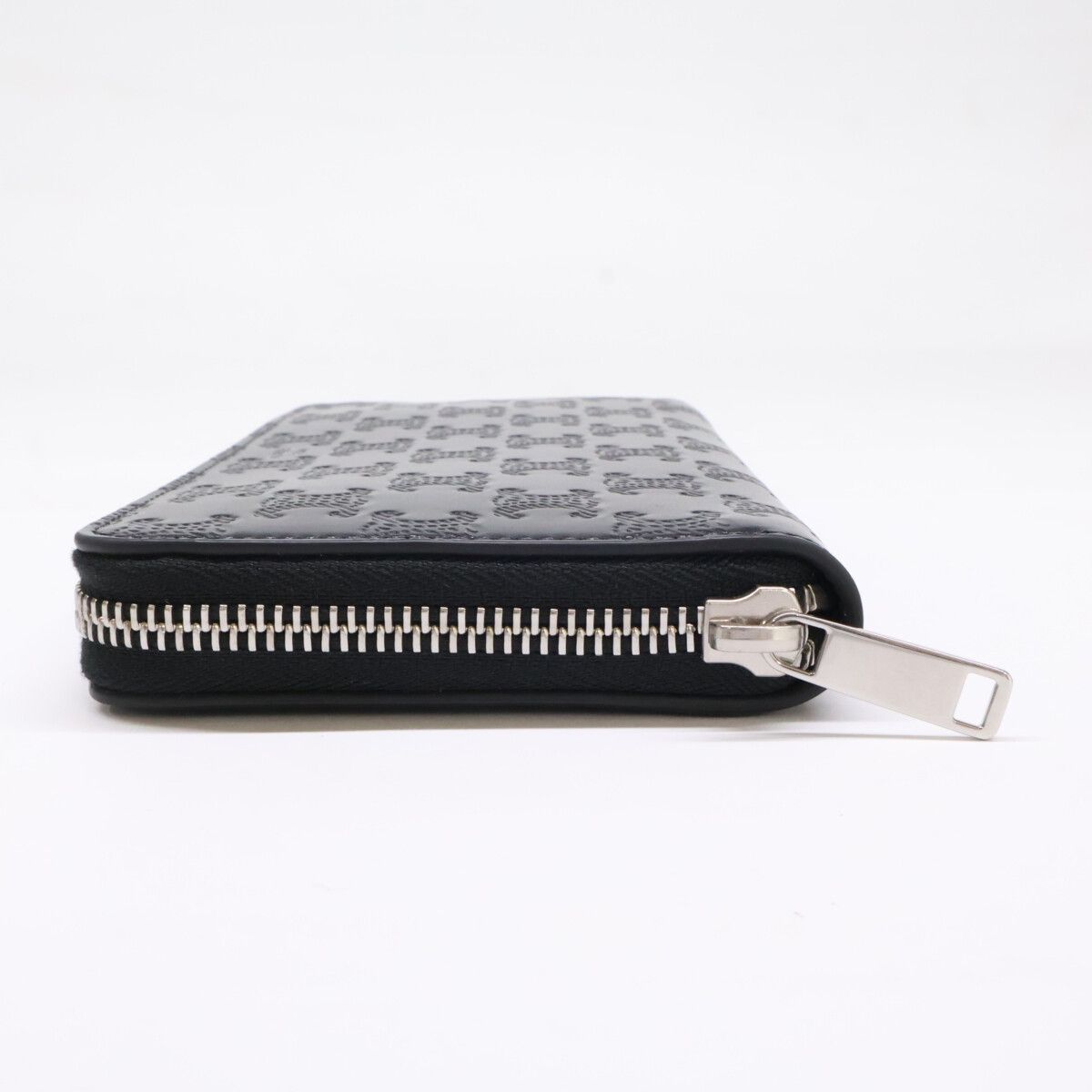 Celine Large Zip Wallet Triomphe Embossed Calfskin — view 4