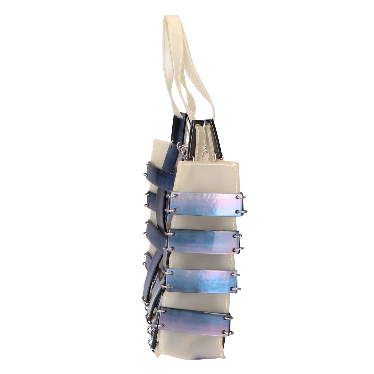 Bottega Veneta Shell Plate Intrecciato Vinyl Tote — view 2