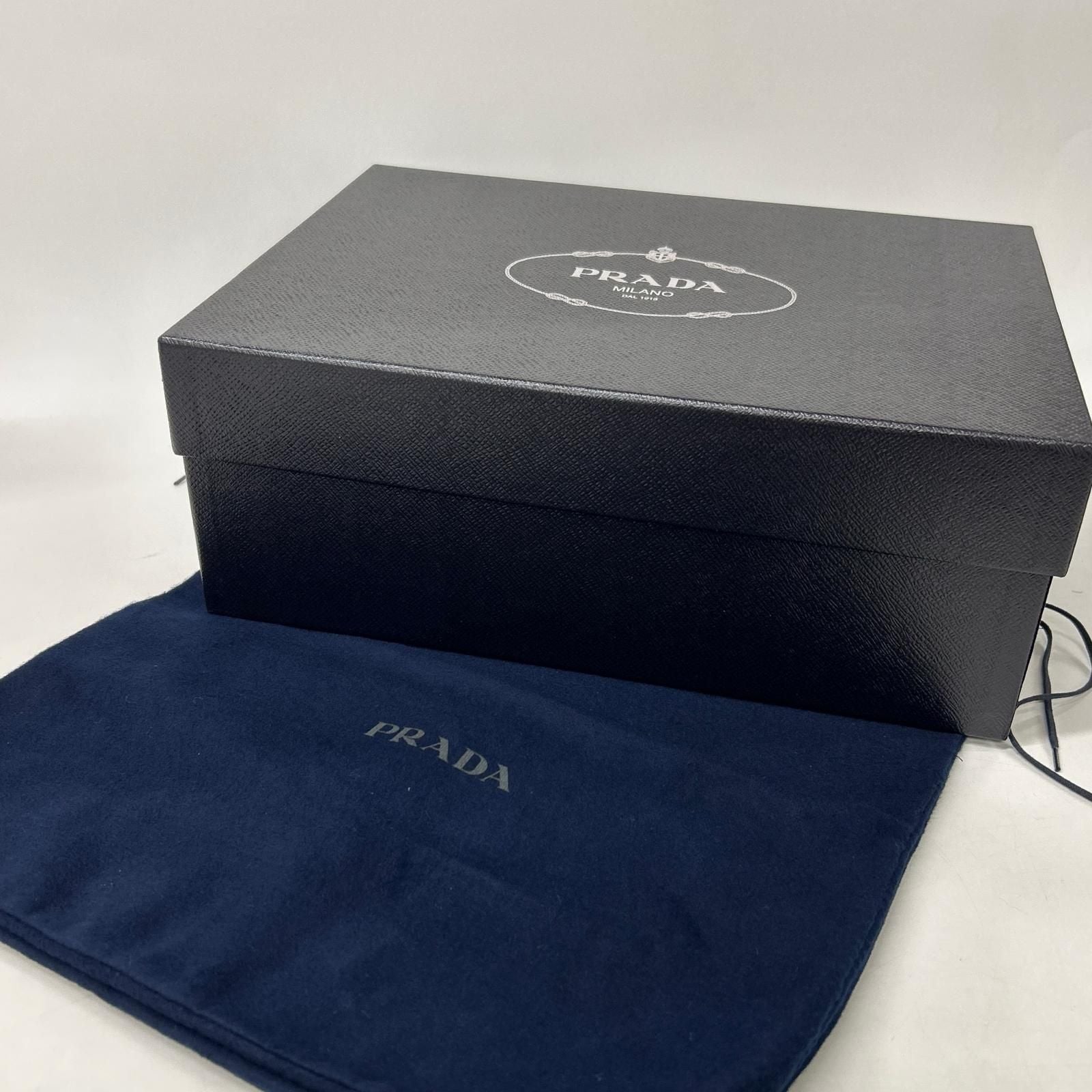Prada Leather Nylon Buckle Strap Sandals — view 8