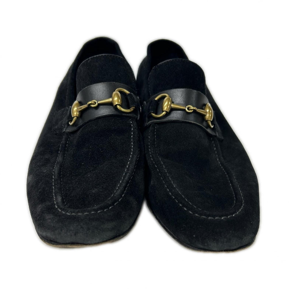 Gucci Suede Horsebit Loafers — view 5