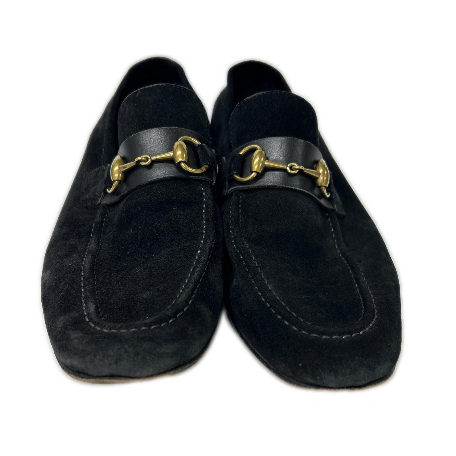 Gucci Suede Horsebit Loafers — view 5